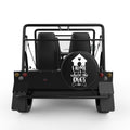 HOME IS WHERE THE DOGS ARE BLACK TIRE COVER FOR MOKE