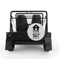 HOME IS WHERE THE DOGS ARE WHITE CARBON FIBER TIRE COVER FOR MOKE