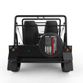 HONOR RESPECT FIREFIGHTER BLACK CARBON FIBER TIRE COVER FOR MOKE