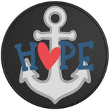 HOPE ANCHOR BLACK TIRE COVER