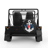 HOPE ANCHOR BLACK CARBON FIBER TIRE COVER FOR MOKE