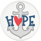 HOPE ANCHOR PEARL  WHITE CARBON FIBER TIRE COVER