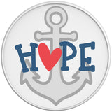 HOPE ANCHOR WHITE TIRE COVER
