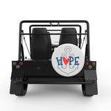 HOPE ANCHOR WHITE TIRE COVER FOR MOKE