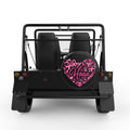 HOPE BREAST CANCER BLACK TIRE COVER FOR MOKE