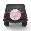 HOPE BREAST CANCER BLACK TIRE COVER