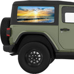 HOPE FLYING SEAGULL QUARTER WINDOW DECAL FITS 2011-2018 JEEP WRANGLER 2 DOOR HARD TOP JK