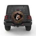 HORSE WALL BREAK BLACK CARBON FIBER TIRE COVER