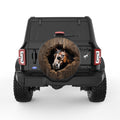 HORSE WALL BREAK BLACK CARBON FIBER TIRE COVER