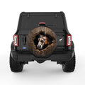 HORSE WALL BREAK BLACK TIRE COVER