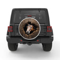 HORSE WALL BREAK BLACK TIRE COVER