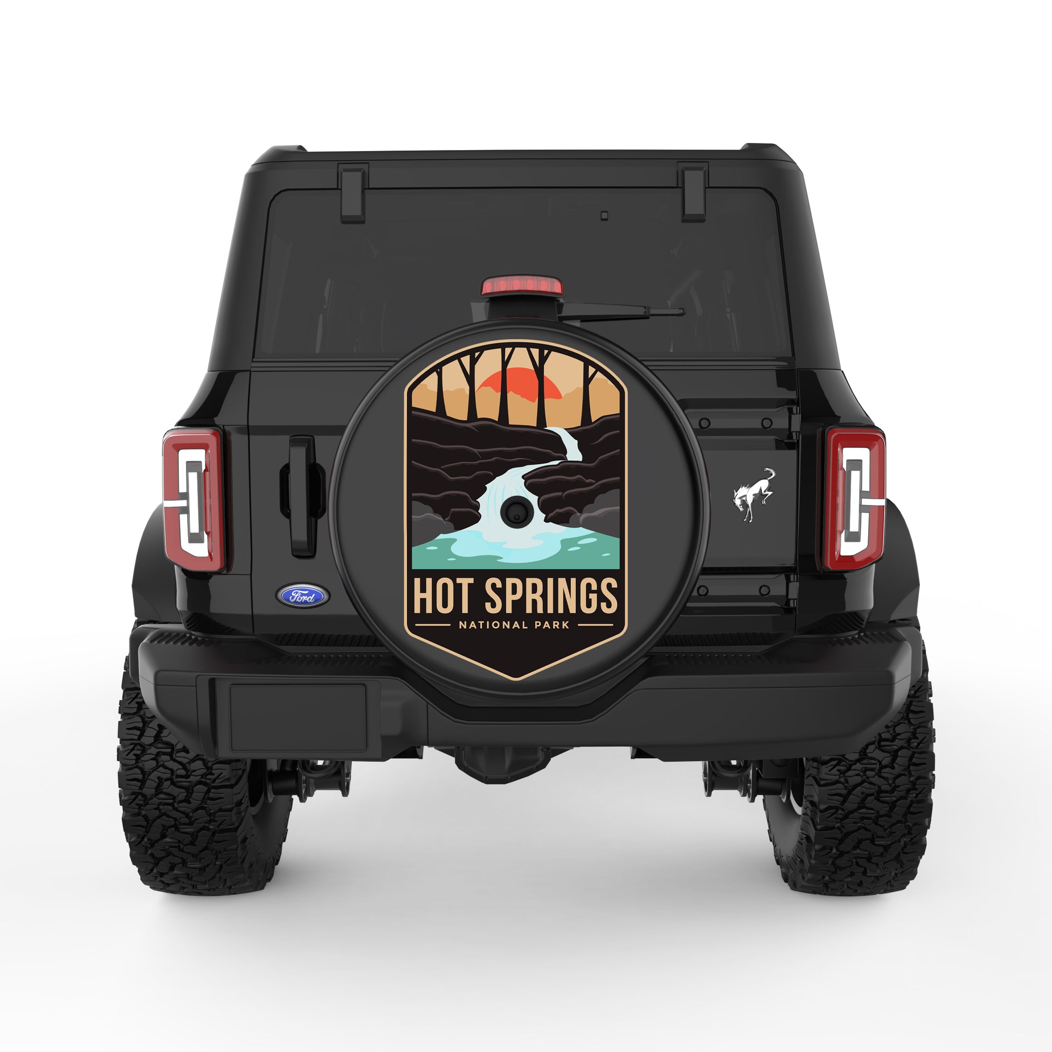 Hot Springs Tire Cover For Ford Bronco| Four Wheel Covers