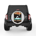 HOT SPRINGS SILVER CARBON FIBER TIRE COVER