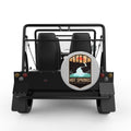 HOT SPRINGS SILVER CARBON FIBER TIRE COVER FOR MOKE