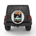 HOT SPRINGS SILVER CARBON FIBER TIRE COVER