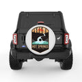 HOT SPRINGS PEARL  WHITE CARBON FIBER TIRE COVER