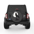HOWLING WOLF BLACK TIRE COVER