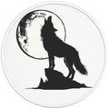 HOWLING WOLF PEARL  WHITE CARBON FIBER TIRE COVER