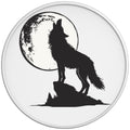 HOWLING WOLF WHITE TIRE COVER