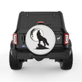 HOWLING WOLF PEARL  WHITE CARBON FIBER TIRE COVER
