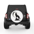 HOWLING WOLF WHITE TIRE COVER
