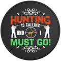 HUNTING IS CALLING BLACK TIRE COVER