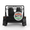 HUNTING IS CALLING SILVER CARBON FIBER TIRE COVER FOR MOKE