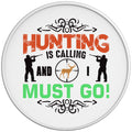 HUNTING IS CALLING WHITE TIRE COVER