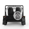 HUNTING IS LIKE SEX SILVER CARBON FIBER TIRE COVER FOR MOKE
