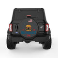 HAMBURGER INDEPENDENCE DAY BLACK TIRE COVER