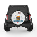 HAMBURGER INDEPENDENCE DAY PEARL  WHITE CARBON FIBER TIRE COVER