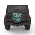 HANGING WITH THE JELLIES PEARL  WHITE CARBON FIBER TIRE COVER