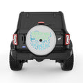 HANGING WITH THE JELLIES SILVER CARBON FIBER TIRE COVER
