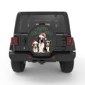HAPPY COLLIE DAYS BLACK CARBON FIBER TIRE COVER