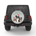 HAPPY COLLIE DAYS WHITE TIRE COVER