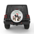 HAPPY COLLIE DAYS SILVER CARBON FIBER TIRE COVER