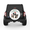 HAPPY COLLIE DAYS WHITE TIRE COVER