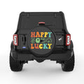 HAPPY GO LUCKY BLACK TIRE COVER