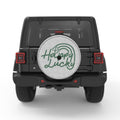 HAPPY LUCKY WHITE TIRE COVER