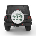 HAPPY LUCKY BLACK TIRE COVER