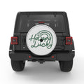 HAPPY LUCKY SILVER CARBON FIBER TIRE COVER