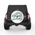 HAPPY LUCKY WHITE TIRE COVER