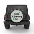 HAPPY ST PATRICKS DAY WHITE TIRE COVER
