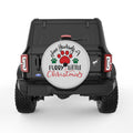 HAVE YOURSELF A FURRY LITTLE CHRISTMAS SILVER CARBON FIBER TIRE COVER