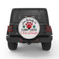 HAVE YOURSELF A FURRY LITTLE CHRISTMAS SILVER CARBON FIBER TIRE COVER
