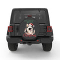 HAVE YOURSELF A HUSKY CHRISTMAS BLACK CARBON FIBER TIRE COVER