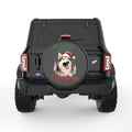 HAVE YOURSELF A HUSKY CHRISTMAS BLACK CARBON FIBER TIRE COVER
