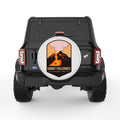 HAWAI VOLCANOES NATIONAL PARK PEARL  WHITE CARBON FIBER TIRE COVER