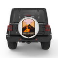 HAWAI VOLCANOES SILVER CARBON FIBER TIRE COVER