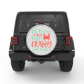 HE KNOWS IF YOU VE BEEN CRABBY OR NICE BLACK TIRE COVER